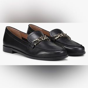 Sz 7.5 Naturalizer Womens Sawyer Leather Slip On Loafers